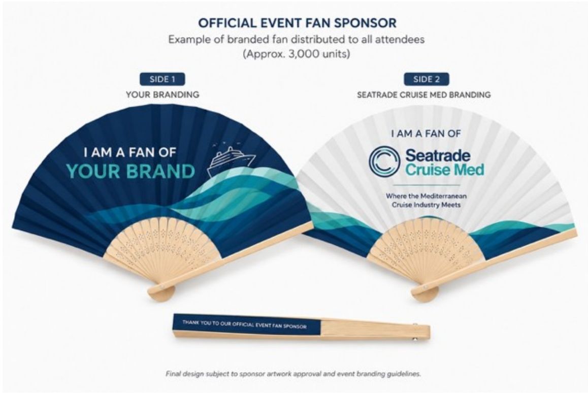 Official event fan sponsor mockup